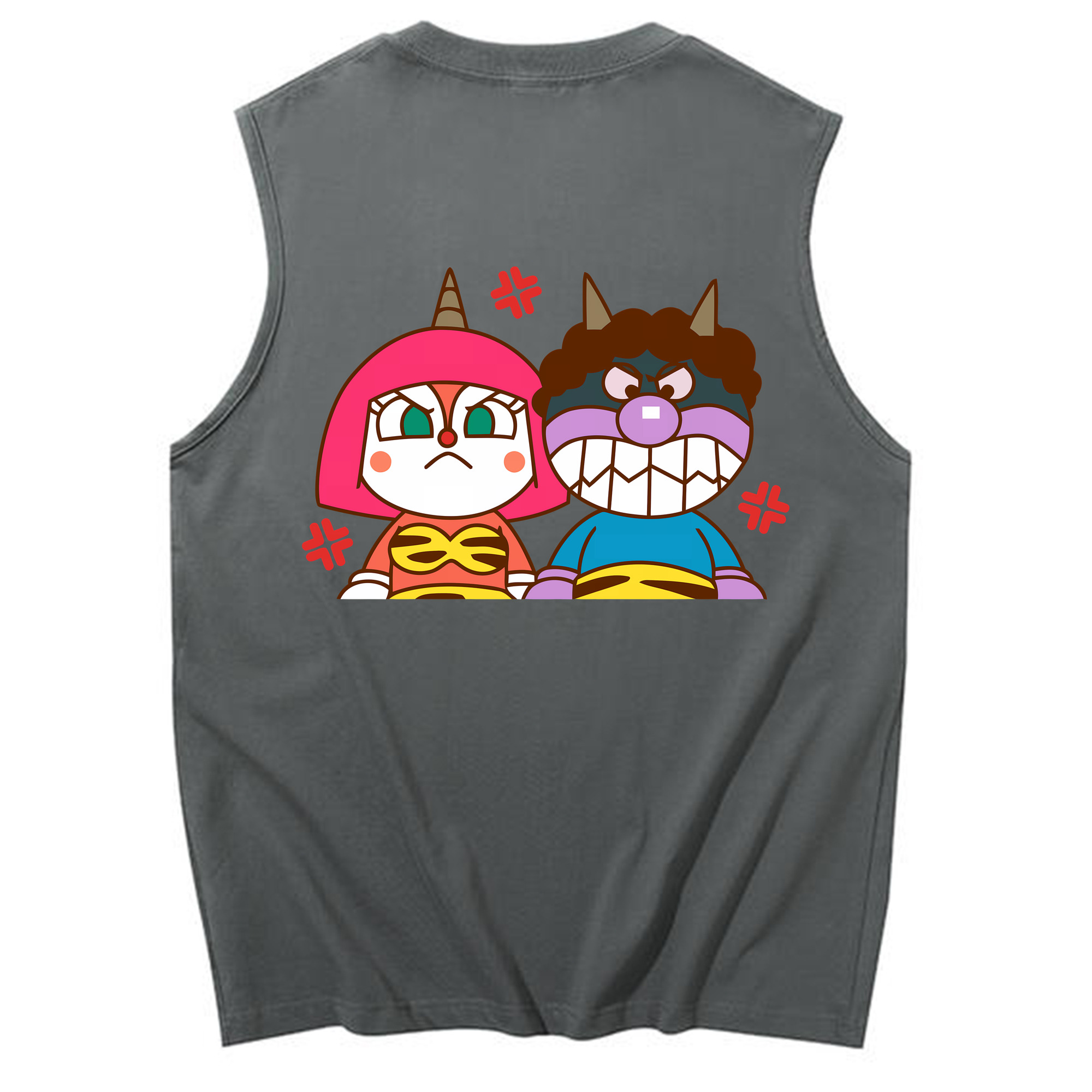 （画像用） アンパンマン Anpanman コットン100％タンクトップ（背面プリント）